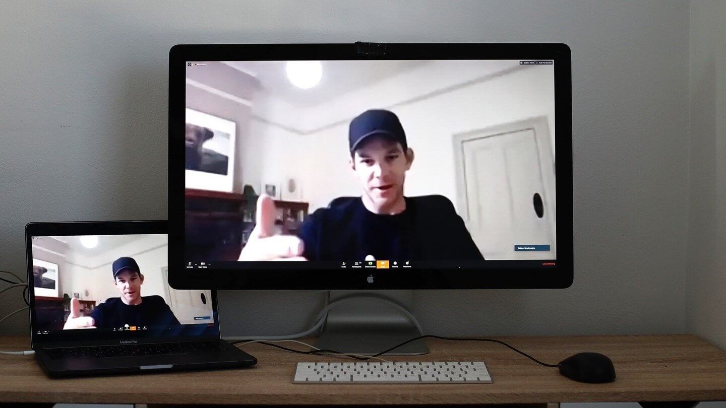 Video conferencing on a computer