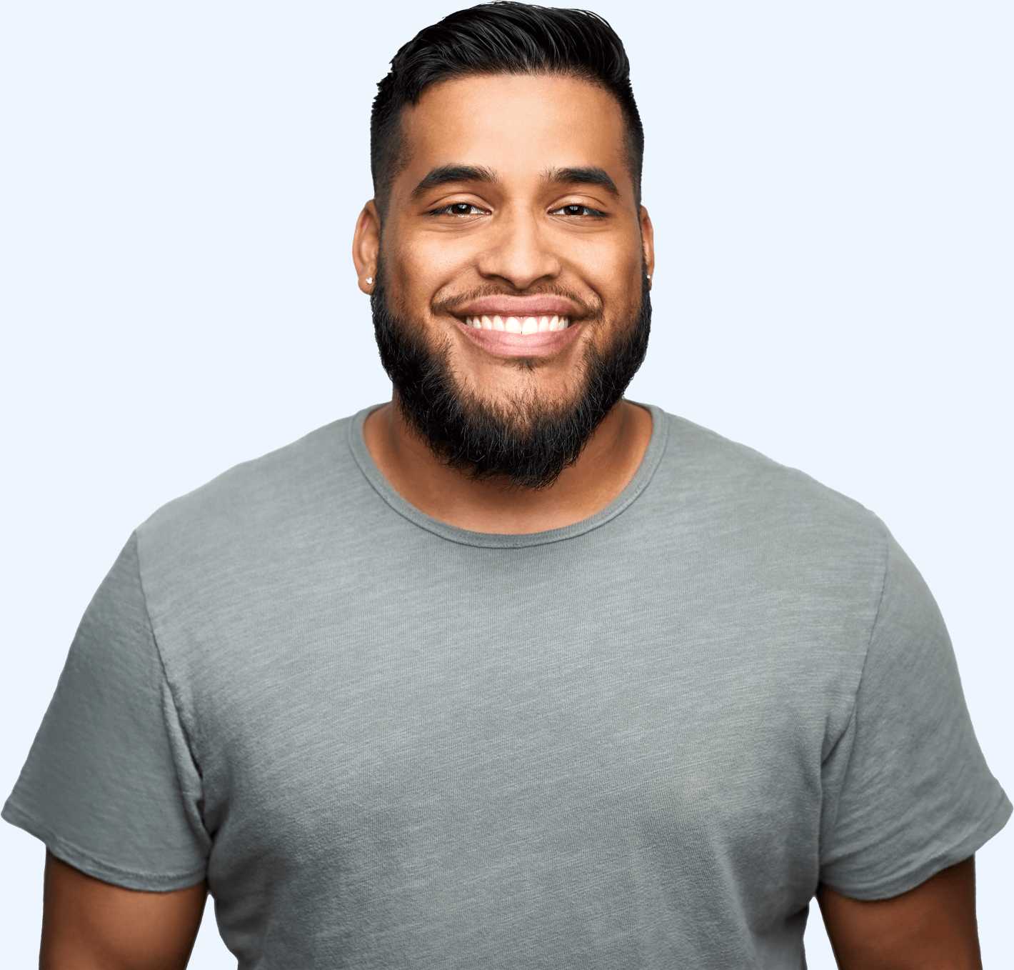 A man smilling.
